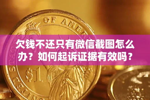济南欠钱不还只有微信截图怎么办？如何起诉证据有效吗？