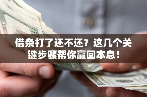 济南借条打了还不还？这几个关键步骤帮你赢回本息！