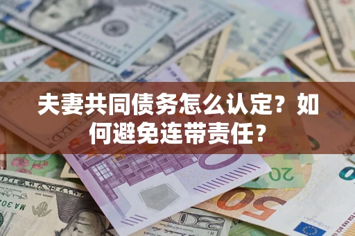 济南夫妻共同债务怎么认定？如何避免连带责任？