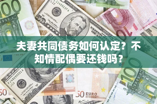济南夫妻共同债务如何认定？不知情配偶要还钱吗？