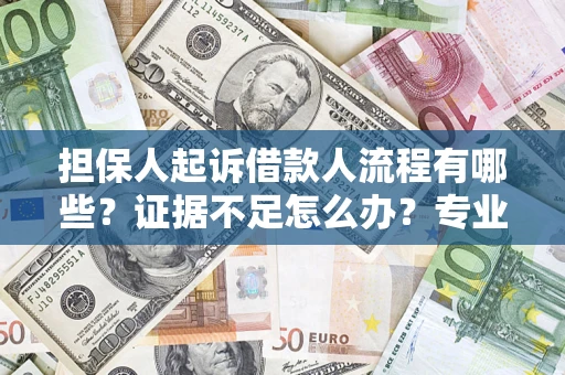 济南担保人起诉借款人流程有哪些？证据不足怎么办？专业律师解答