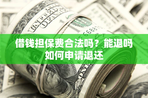 济南借钱担保费合法吗？能退吗如何申请退还